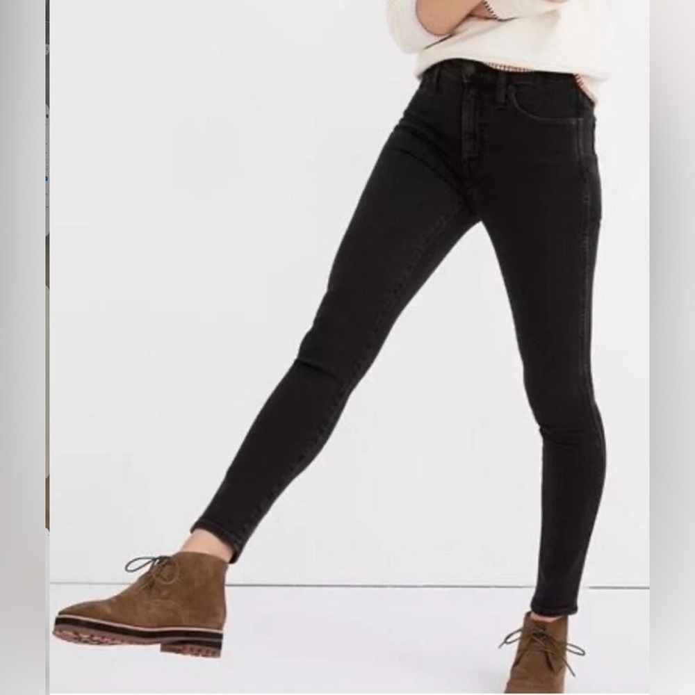 Madewell High Riser Skinny Ankle Jeans | Size 29 | Black